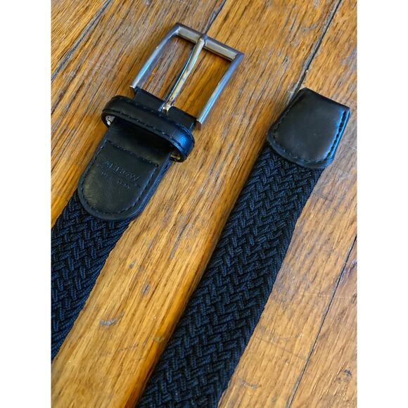 ARROW Black Stretch Woven Belt Mens sz 40/42 - Picture 5 of 10
